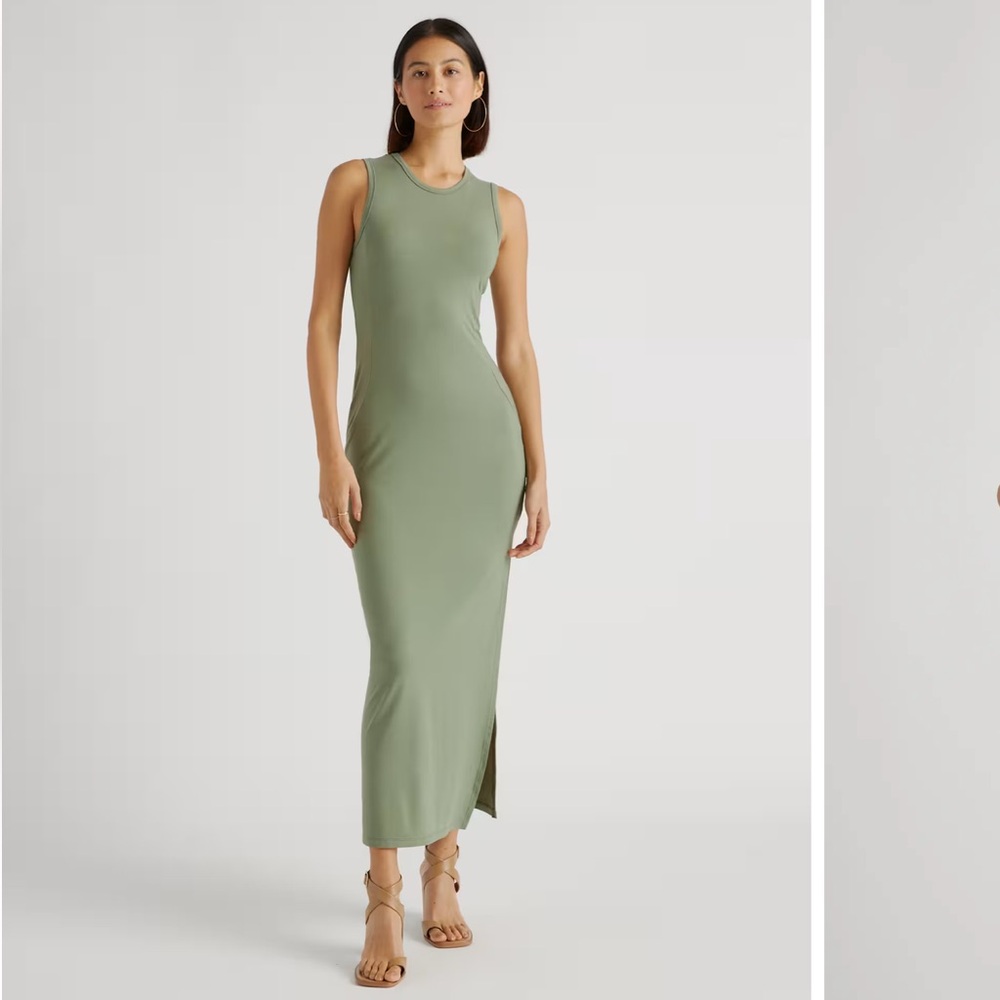 NWT Quince Tencel Jersey Tank Maxi Dress - Sage